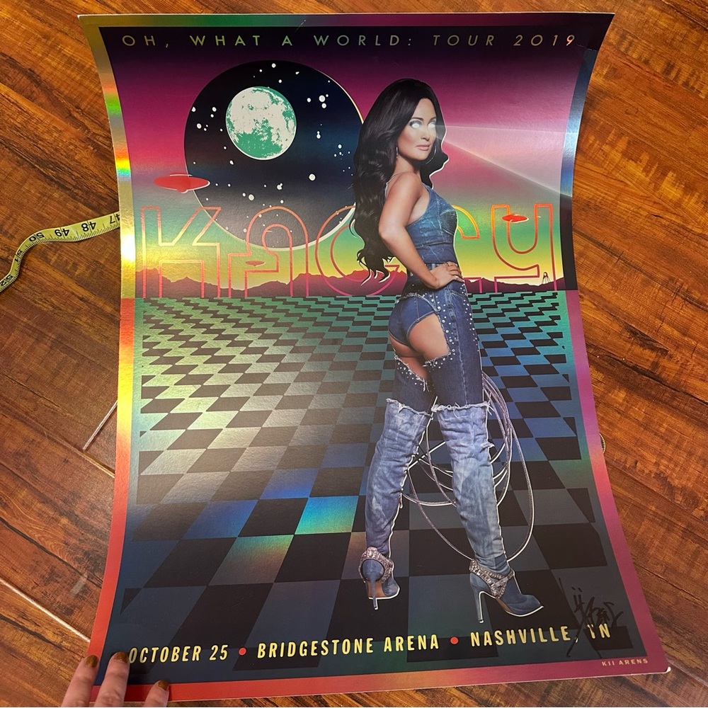 RARE Kacey musgraves oh what a world foil poster